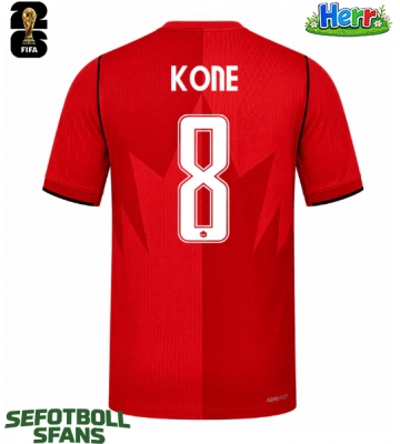 Kanada Ismael Kone #8 Hemmatröja VM 2026 Kortärmad